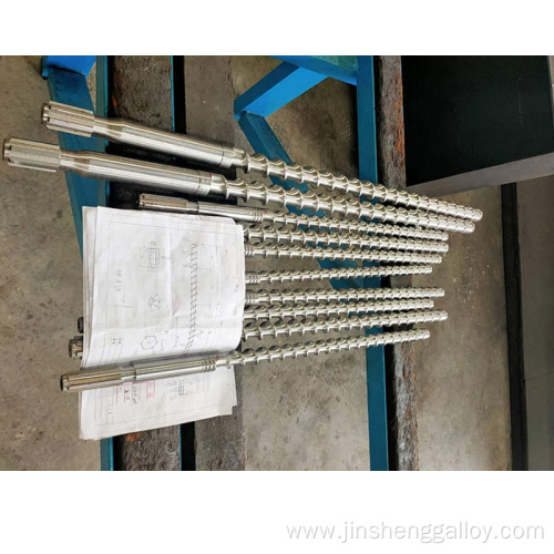 German standard bimetallic screw and barrel for injection molding machine from Zhoushan Ningbo